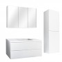 Matte White 1200 Shaving Cabinet